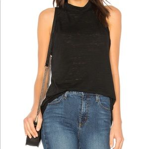 Free People Brisbane Mock Neck Racerback Tank S